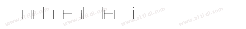 Montreal Demi字体转换
